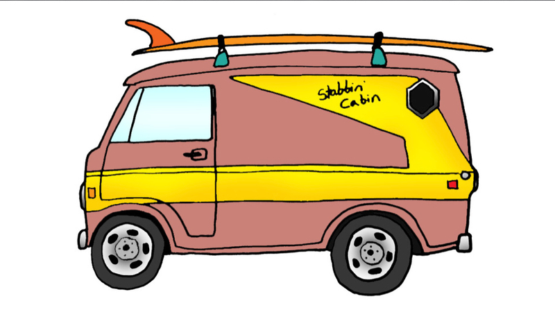 Illustration for article titled Surfboards And Cars Illustrated: The Ultimate Mid-Winter Summer Car Fantasy